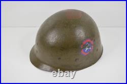 1951 1952 Capac M-1 Helmet Liner with Inner Webbing Korean War Third Army Insignia