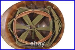 1951 1952 Capac M-1 Helmet Liner with Inner Webbing Korean War Third Army Insignia