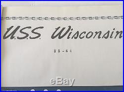 1951-52 Uss Wisconsin Bb-64 Korean War Deployment Navy Cruise Book