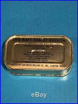 1951 Korean War Life Raft Tablet Ration. Near Perfect
