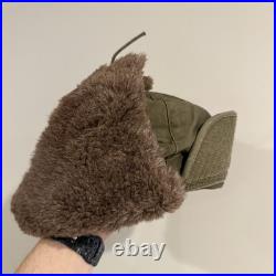 1951 Korean War US Army MQ-1 Field Pile Cap Named Zimmerman Alpaca Size 7