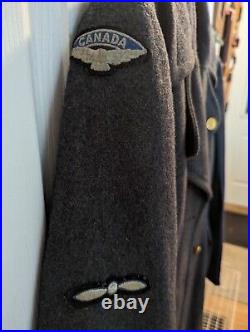 1951 Royal Canadian Air Force RCAF Great Coat Wool Korean War Era