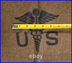 1951 U. S. Army Medical Wool Blanket Korean War Faribault Mill Olive Drab