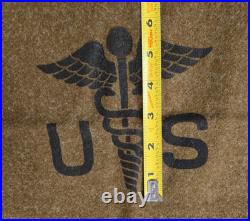1951 U. S. Army Medical Wool Blanket Korean War Faribault Mill Olive Drab