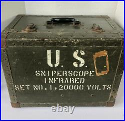 1951 US Infrared Sniperscope Chest. Korean War Era