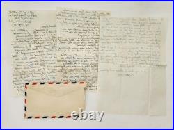 1951 antique COL D KINZIE japan APO FEC korean war LETTER LOT map torrington ct