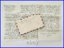 1951 antique COL D KINZIE japan APO FEC korean war LETTER LOT map torrington ct