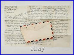 1951 antique COL D KINZIE japan APO FEC korean war LETTER LOT map torrington ct