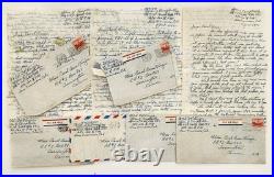 1951 antique COL D R KINZIE japan APO FEC korean war LETTERS torrington ct CAROL