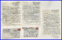 1951 antique COL D R KINZIE japan APO FEC korean war LETTERS torrington ct CAROL