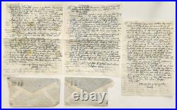 1951 antique COL D R KINZIE japan APO FEC korean war LETTERS torrington ct CAROL