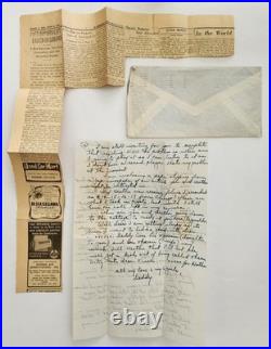 1951 antique COL D R KINZIE japan APO FEC korean war LETTERS torrington ct CAROL