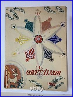 1952 Korean War Christmas Card Menu With Photo And Note From Colonel Army