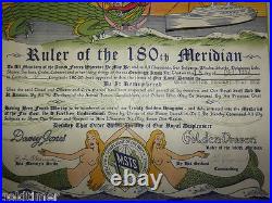 1952 Korean War Navy Usns Marine Serpent Domain Golden Dragon Certificate