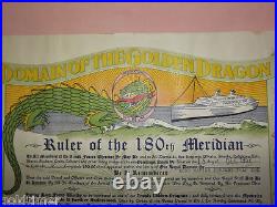 1952 Korean War Navy Usns Marine Serpent Domain Golden Dragon Certificate