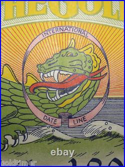 1952 Korean War Navy Usns Marine Serpent Domain Golden Dragon Certificate