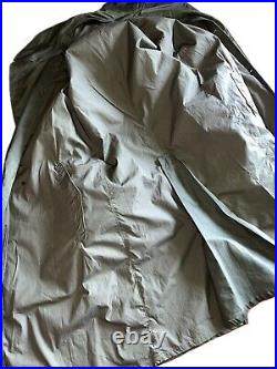 1952 Korean War US Army Cotton Trench Coat Size Large Long