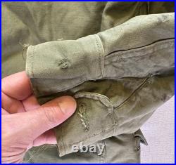 1952 Korean War US Army M-1951 M51 Field Jacket Shell Talon Zip Size Long Medium
