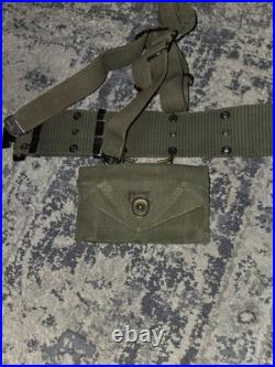1952 Korean War Webgear Web Gear Belt US Army Rare Davis MFG Co USA Made