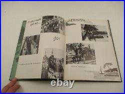 1953-54 US Navy USS James C Owens World Cruise Book Log Korean War USN