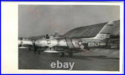 1953 Korean War Honest John Jet Real Photo NA Sabre F-86 Bud Mahurin Aircraft C1