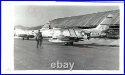 1953 Korean War Jet Real Photo NA Sabre F-86 Bud Mahurin Honest John Aircraft C1