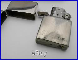 1953 Korean War US Army 950 Sterling Lighter & Cigarette Case Zippo Insert