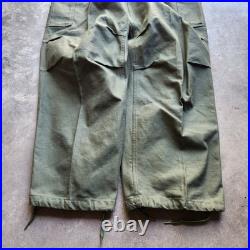 1953 Korean War US Army M1951 Shell Field Cargo Trousers Medium Pants Vintage