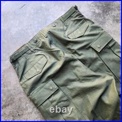 1953 Korean War US Army M1951 Shell Field Cargo Trousers Medium Pants Vintage
