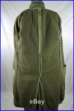 1953 Korean War US Army Overcoat Cotton OG 107 Wool Liner Sz Reg Small SP4 Patch