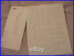 1953 Top Wwii Eto / Korean War Ace Gabby Gabreski Letter Re Pow Bud Mahurin