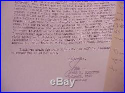 1953 Top Wwii Eto / Korean War Ace Gabby Gabreski Letters Re Pow Edwin Heller