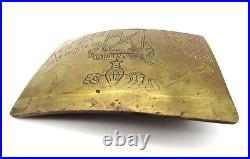 1954 Brass Belt Buckle KOREA Korean War era Occupation trench art US 25th Div