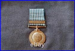 1954 Korean War Un Turkish Medal Medallion Original Superb Rare Vhtf