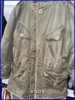 1954 Vintage British Army Middle Parka Korean War Era Size Large