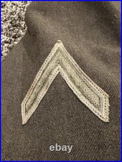 1955 US Army M-1950 Wool Service Jacket 38R Korean War Insignia