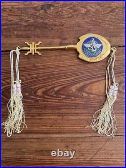 1970 Brass Gift Key Staff from Cdr of Korean Forces Vietnam to Fred Schonwetter