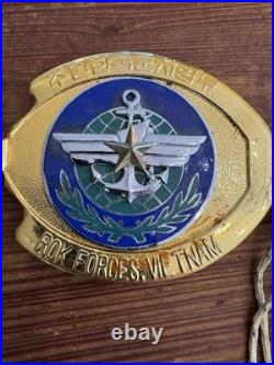 1970 Brass Gift Key Staff from Cdr of Korean Forces Vietnam to Fred Schonwetter