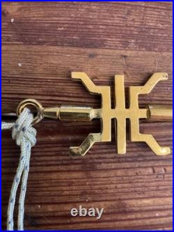 1970 Brass Gift Key Staff from Cdr of Korean Forces Vietnam to Fred Schonwetter