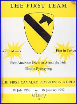 1st Cavalry Division Korea June 1950-January 1952 Korean War Unit History Book
