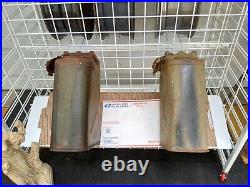 (2) Antique 1951 Korean War RHEEW U. S. A/QMC Jerry Gas Cans ICC-5L Date 20-05-51
