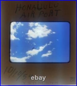 35 mm Kodachrome Slide Lot of 15 Korean War Soldiers in Hawaii Heading Home OOAK