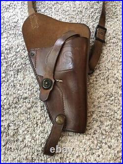 38 Smith & Wesson Victory. Pilots Shoulder Holster. Korean Era. Very Fine