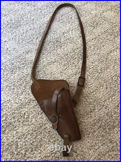 38 Smith & Wesson Victory. Pilots Shoulder Holster. Korean Era. Very Fine