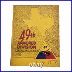 49th Armored Division Texas National Guard 1952 Yearbook Hardcover KOREAN WAR
