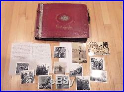 #4o/vtg Korean War Photo Album/love Letters/postcards/writing By Soldier