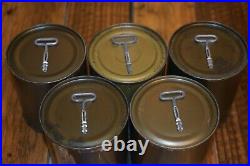 5 -1951 B unit rations Korean War Crackers Jam Coffee Sugar Milk Cookie 50's