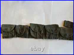 5 Original WWII & Korean War M1 Carbine Magazine Pouches Ajay Others, on Belt