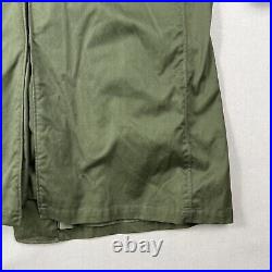 50s Korean War OG-107 Overcoat Reg Medium Green Wool Lined Belted Military Army