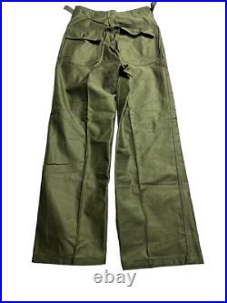 50s OG-107 Sateen Trouser Mens 28x30 1st Pattern Korean War New Nos Pants
